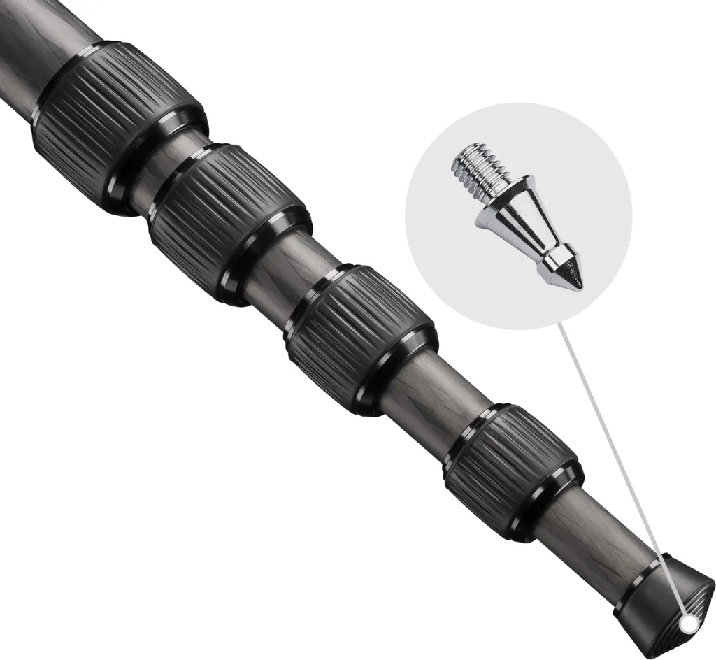Monopode carbone mantona Pro ONE 165C pour reflex et hybride