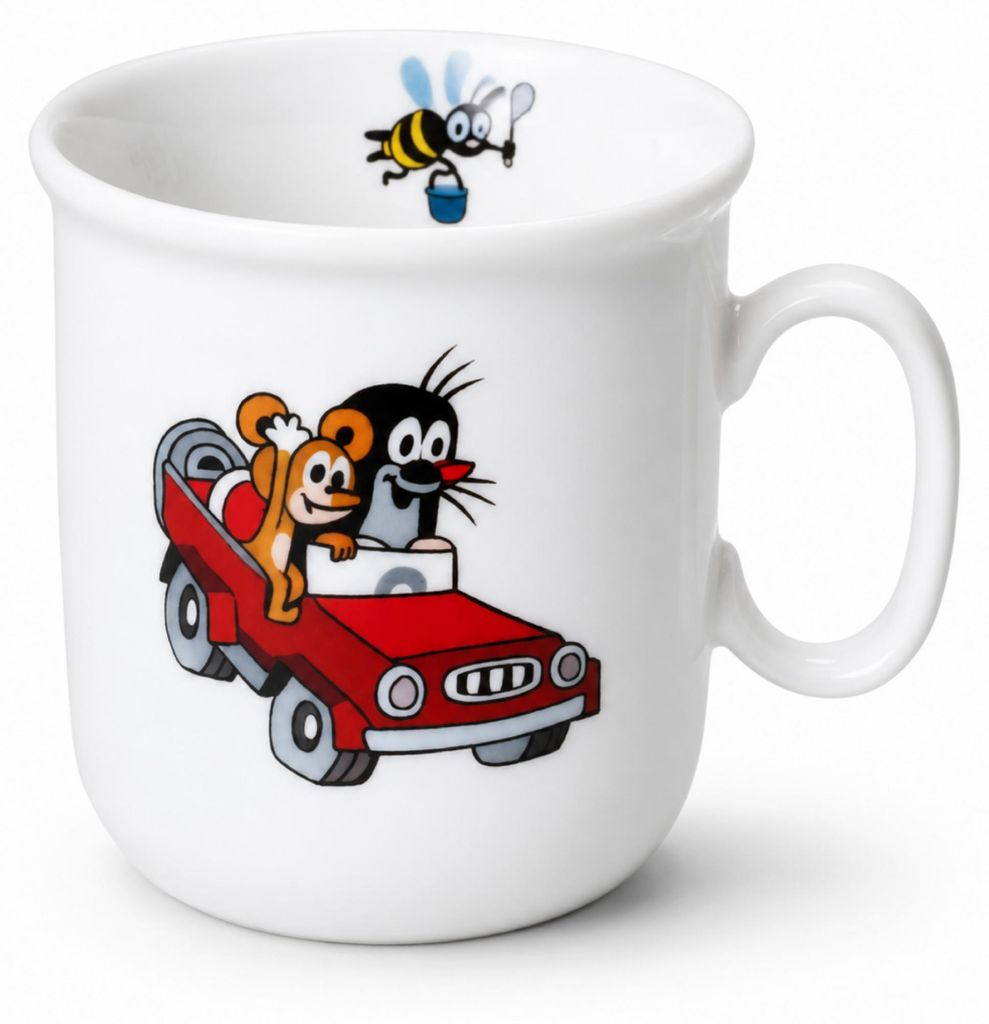 Thun, 1794: Krtko und Auto, Tasse, 245 ml Produktbild 