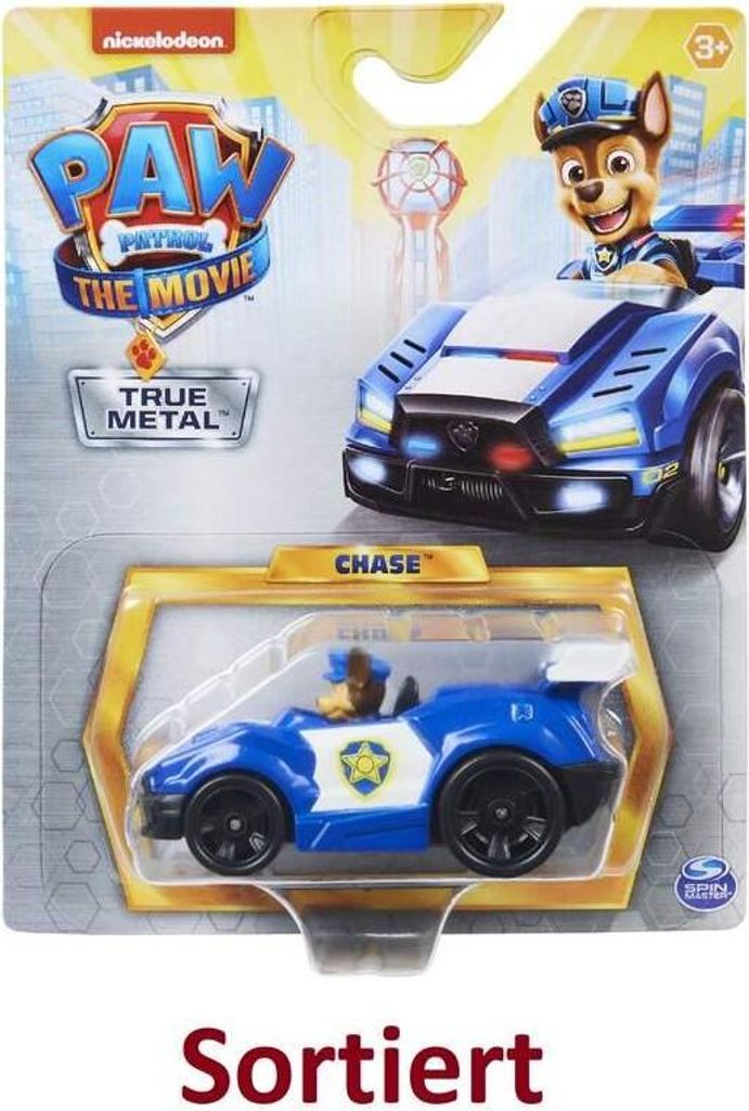 PAW Patrol True Metal 1:55 Metall-Fahrzeuge zum Kinoflm, Produktbild 