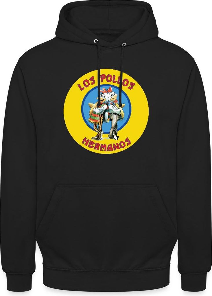 Spreadshirt Breaking Bad Los Pollos Hermanos Uni Hoodie, L, Schwarz