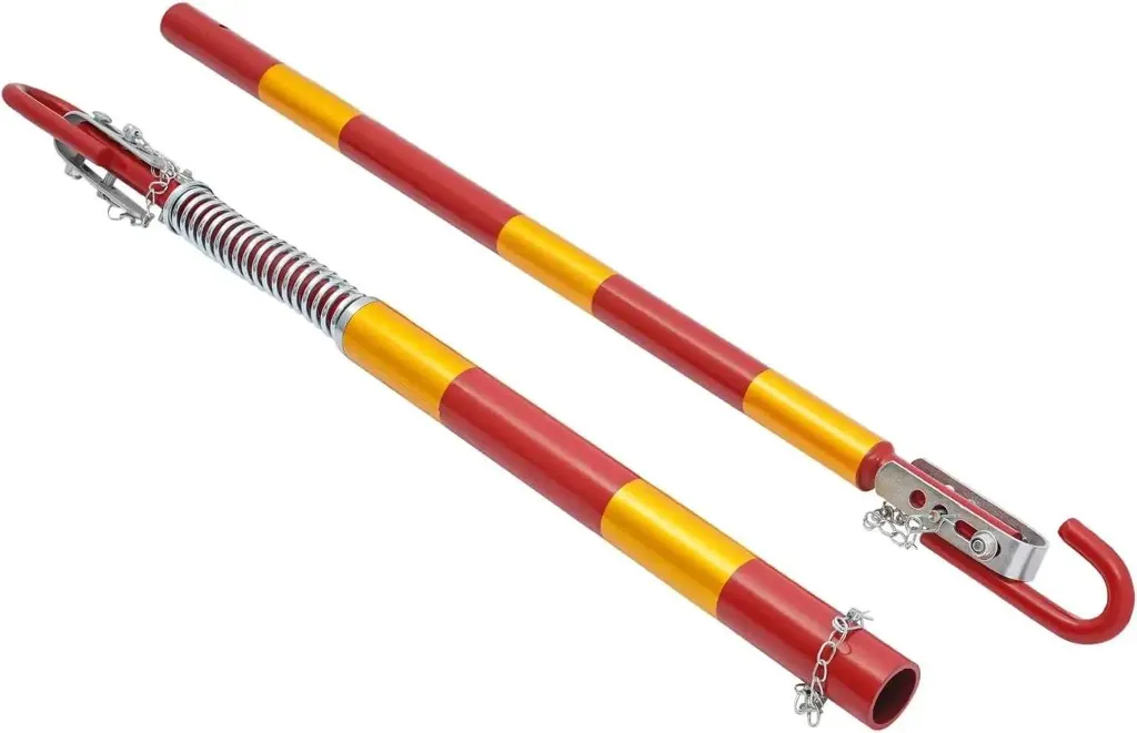 Barra di Traino Auto 5T Rigida 175cm con Ammortizzatore a Molla Ferro