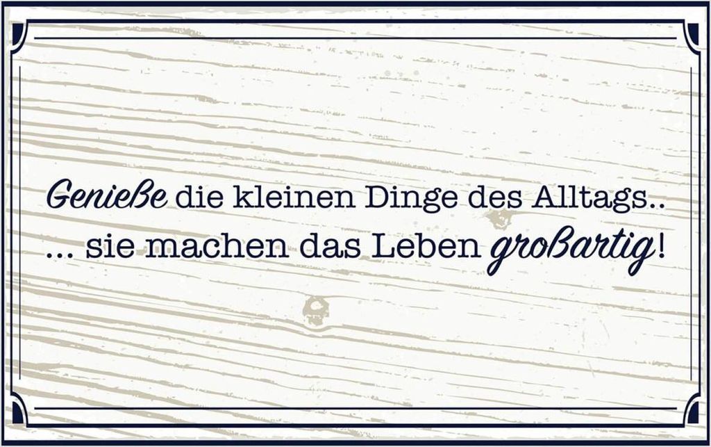 vianmo Holzschild 12x18 cm Genieße die kleinen Dinge Alltags