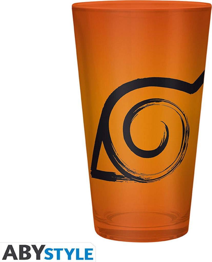 NARUTO SHIPPUDEN - Large Glass - 400ml - Konoha & Seal - Produktbild 