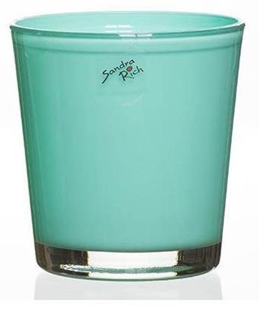 Glas Orchideentopf Blumentopf ORCHID hellblau H. 13,5cm D. Produktbild 