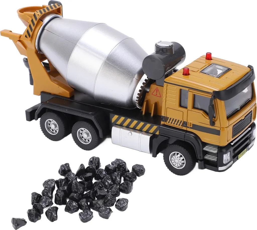 Véhicule de Chantier Bétonnière pour Enfant 1/50 Modèle en Métal