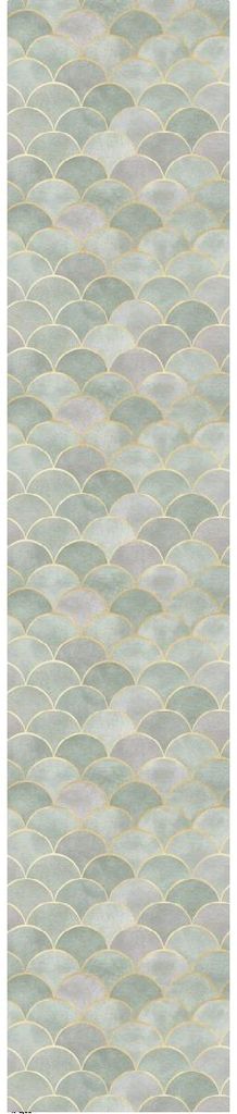 Vorgekleisterte Vliestapete – CHIC GREEN ORNAMENTS – 1 Rolle à 300 x 60 cm
