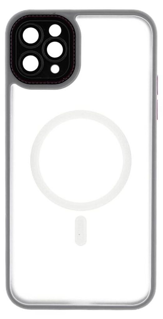 Elite iPhone kompatibel mit MagSafe Hülle mit Kameraschutz kompatibel mit iPhone 15 Pro Max Grau