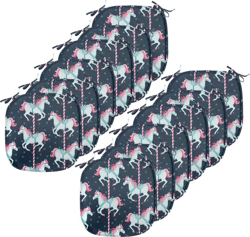 Cuscini Sedie Bambini Impermeabili ABAKUHAUS 40x40 Pack da 12 Rosa