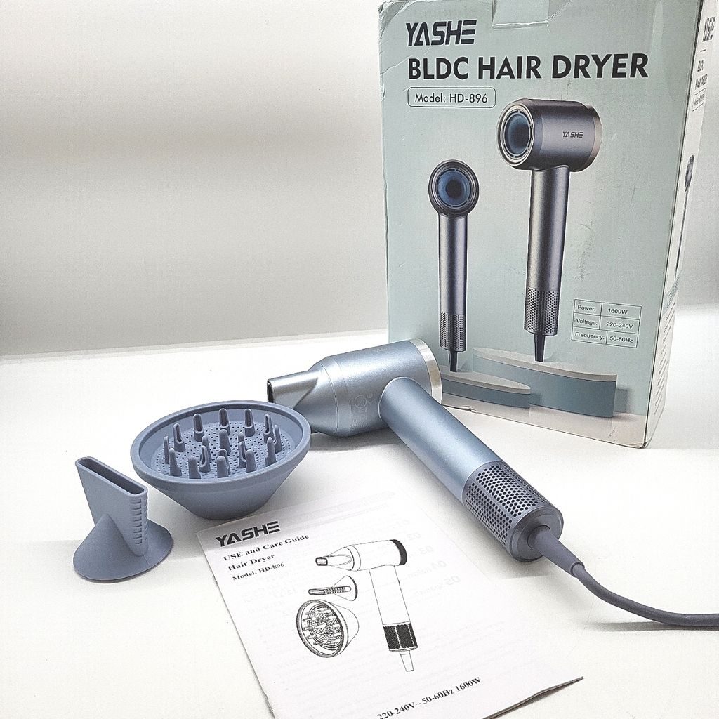 YASHE HD 896 Haartrockner Ionisch Brushless Motor Highspeed 110.000 Umd. Powerful Silent Professional