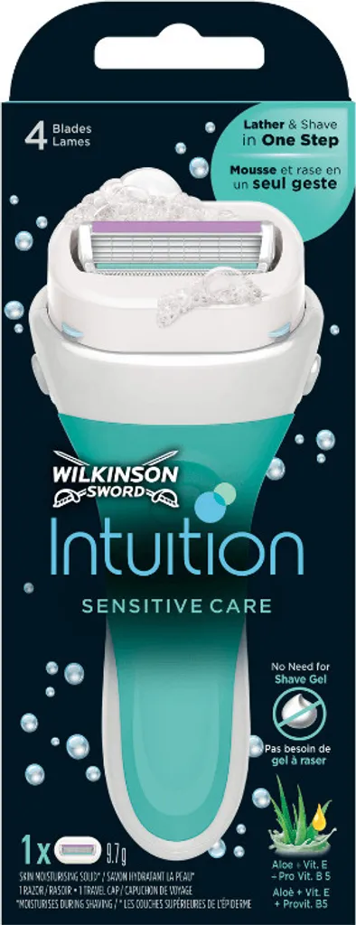 Wilkinson Intuition Naturals rasoir anti-irritation pour peaux fragiles