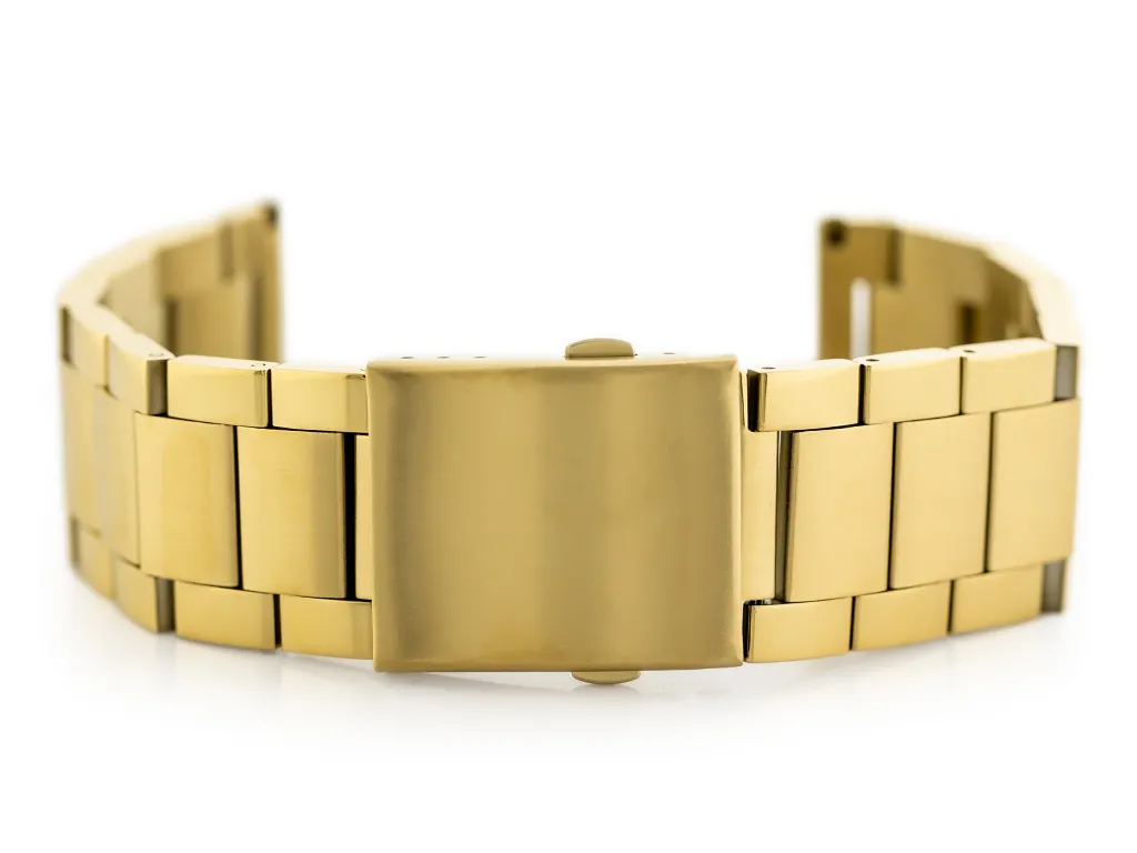 Bracelet de Montre en Métal Doré 24 mm Pacifique 9 - Style Luxe Chic