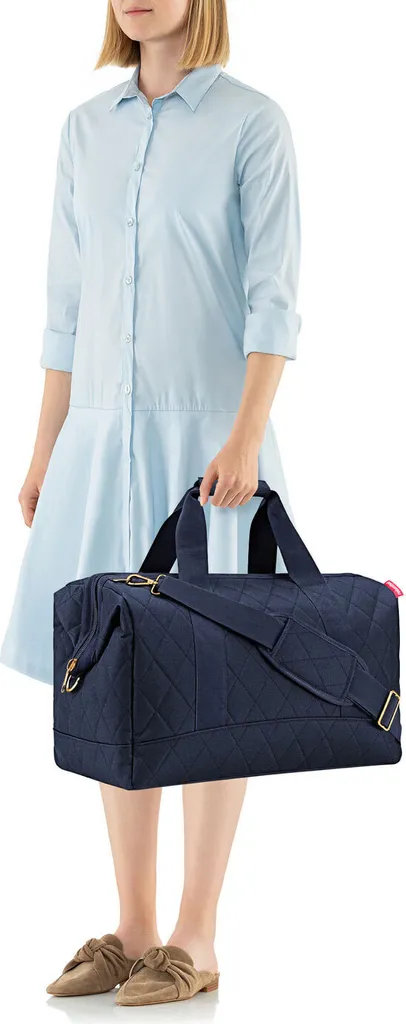 Sac de voyage Allrounder matelassé Rhombus Midnight Gold reisenthel