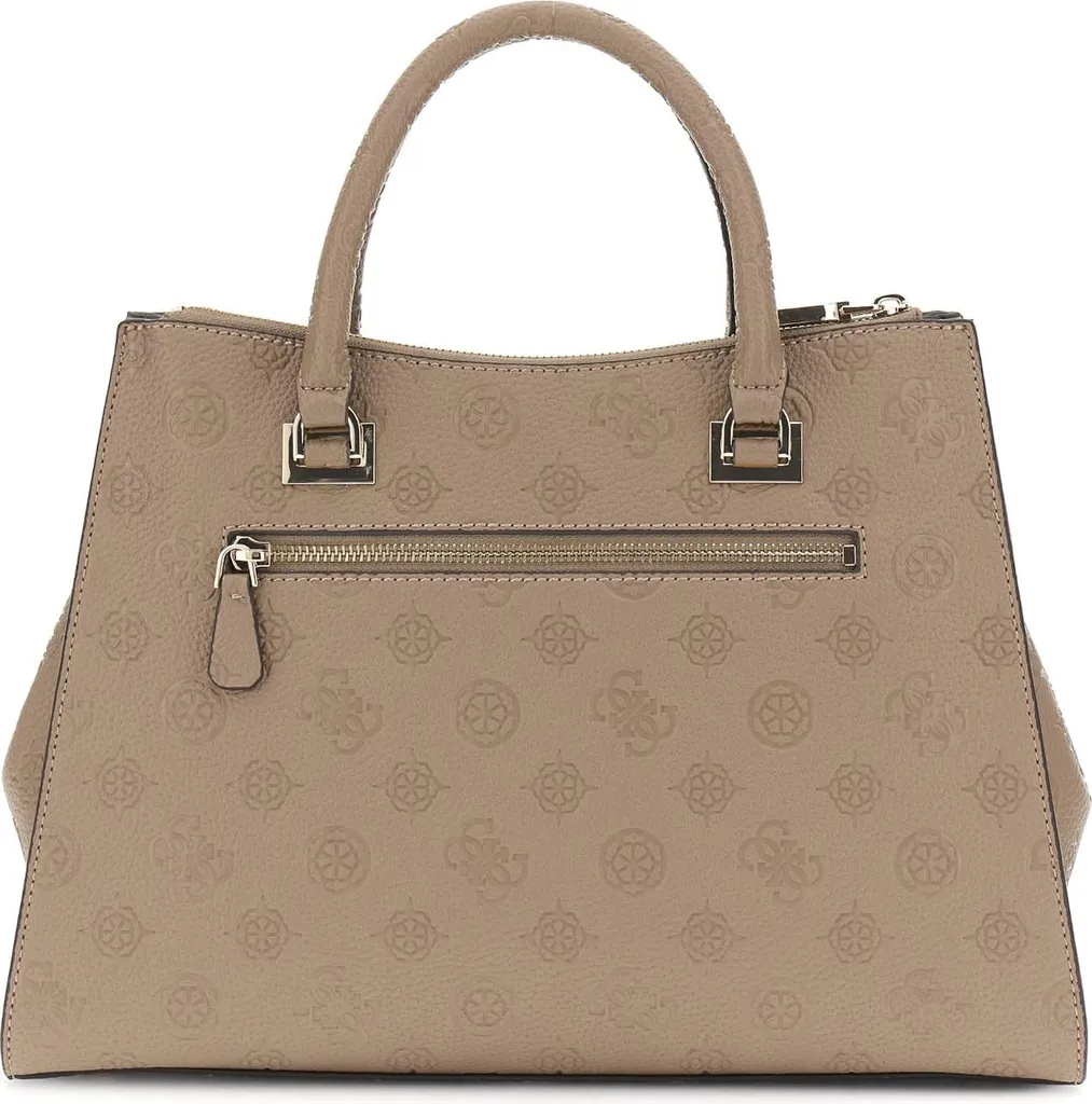 Sac Guess Cresidia II Society Brun Clair - Finition Texturée Premium