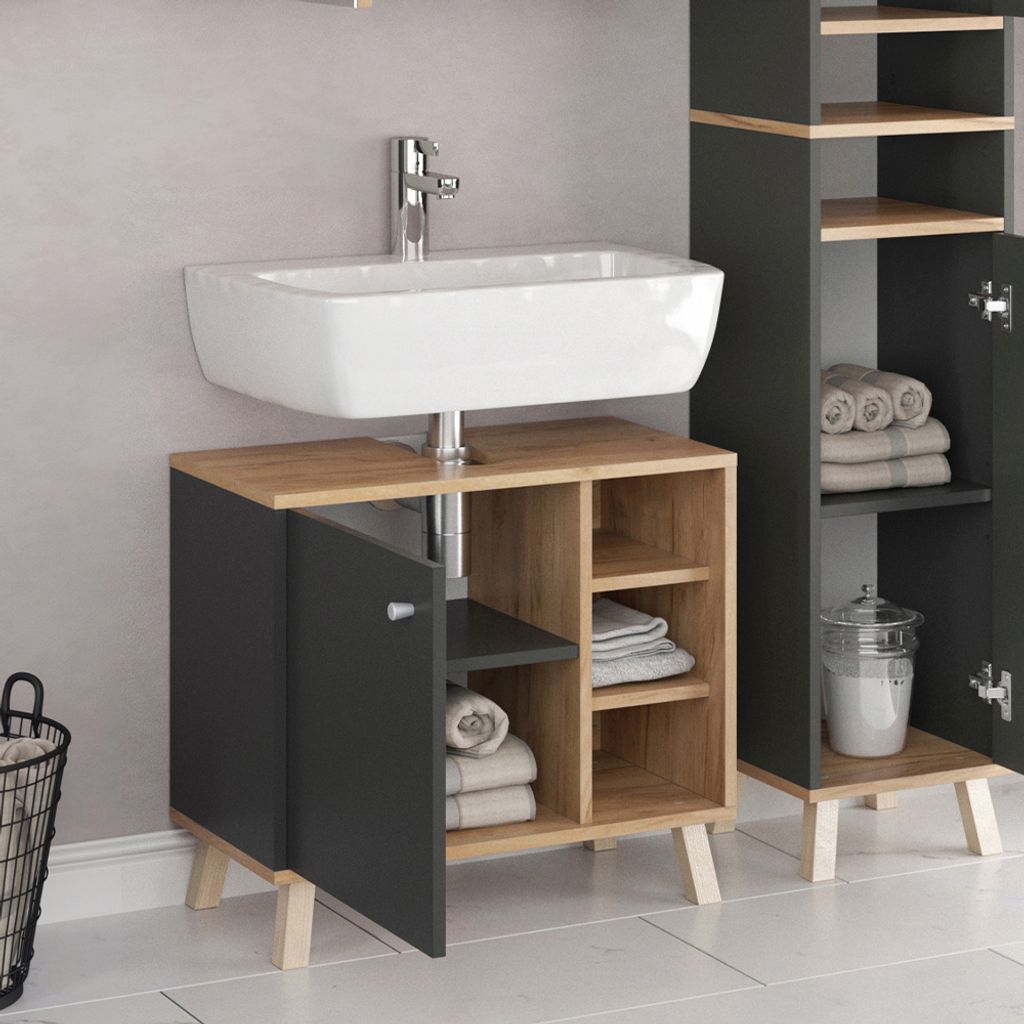 Vicco Waschbeckenunterschrank Senyo, 60 x 54 cm, Produktbild 5
