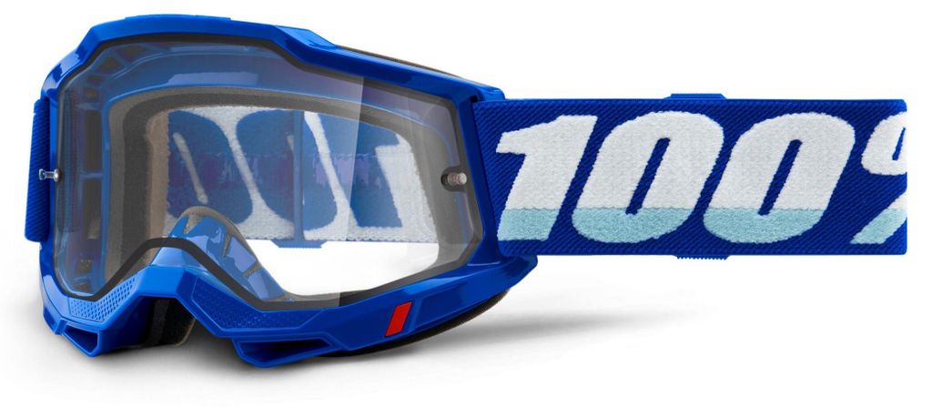 100 Prozent Fa20 Brille Modell Accuri 2 Enduro Moto Goggle Blau - Klare Doppelscheibe Brille Accuri 2 Enduro Farbe Blau Glasiert Unten