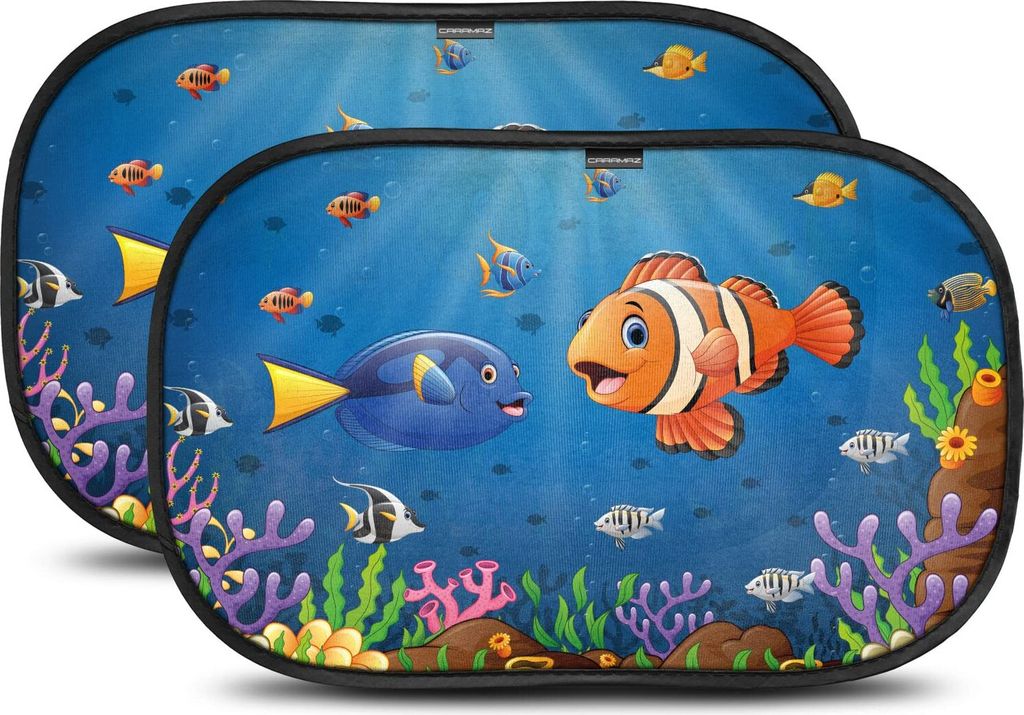 Sonnenschutz Auto Baby mit UV Schutz, Reach - Opti-Dark - GSM100+ inkl. Saugnapf - Verdunklung 51x31cm, 2 Stück