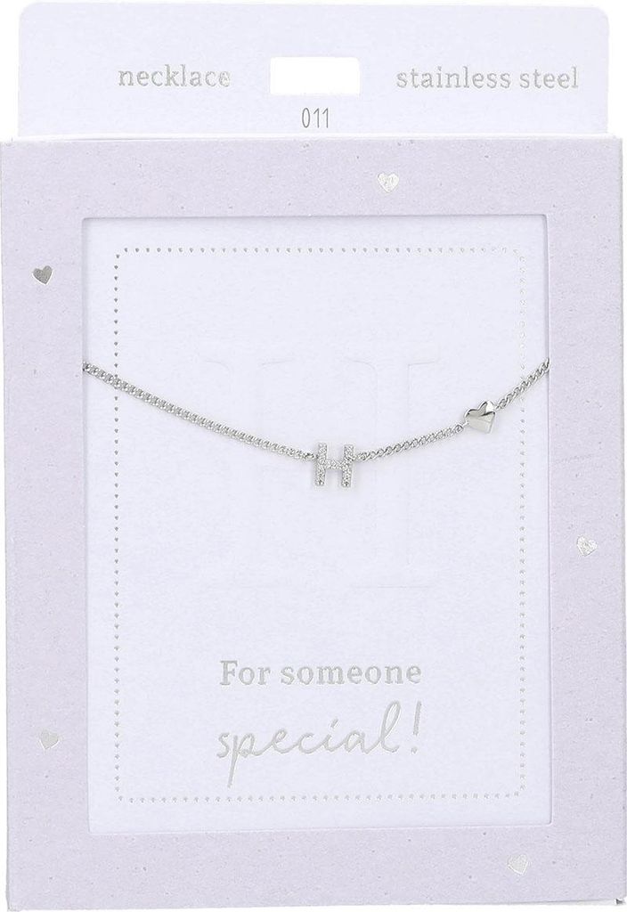 Depesche Kette Heart of Gold silberfarben mit Buchstabe H