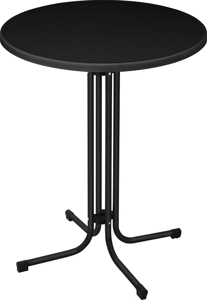 Table de bistrot stable pieds réglables Ø80 cm résistant aux intempéries - 11