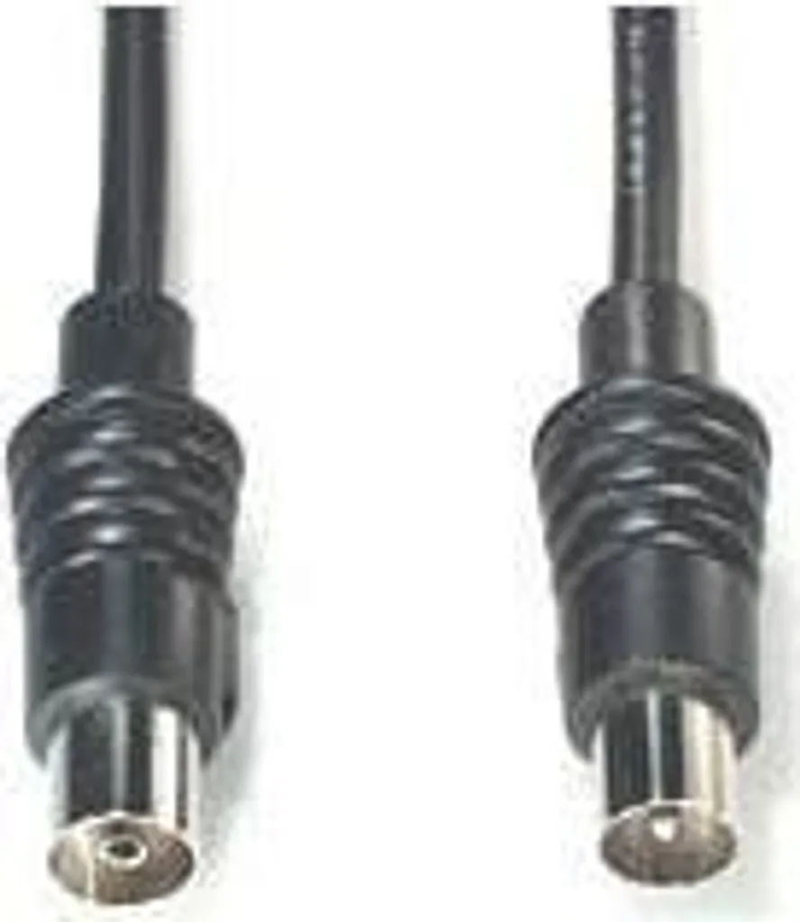 Câble coaxial 2.5m e+p HFS 2 noir idéal pour brancher TV et décodeur HD