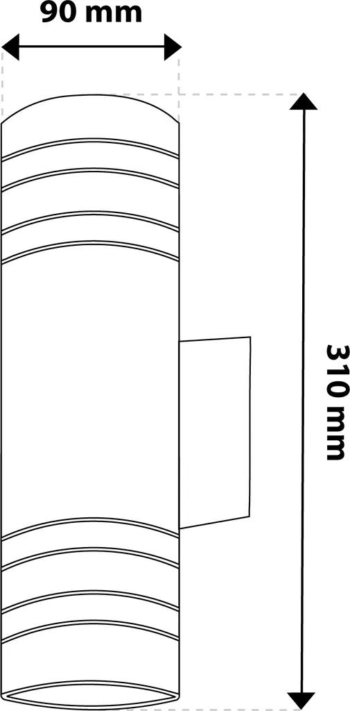 Applique Murale Extérieure E27 Lampe de Jardin Étanche IP54 pour Terrasse - 13