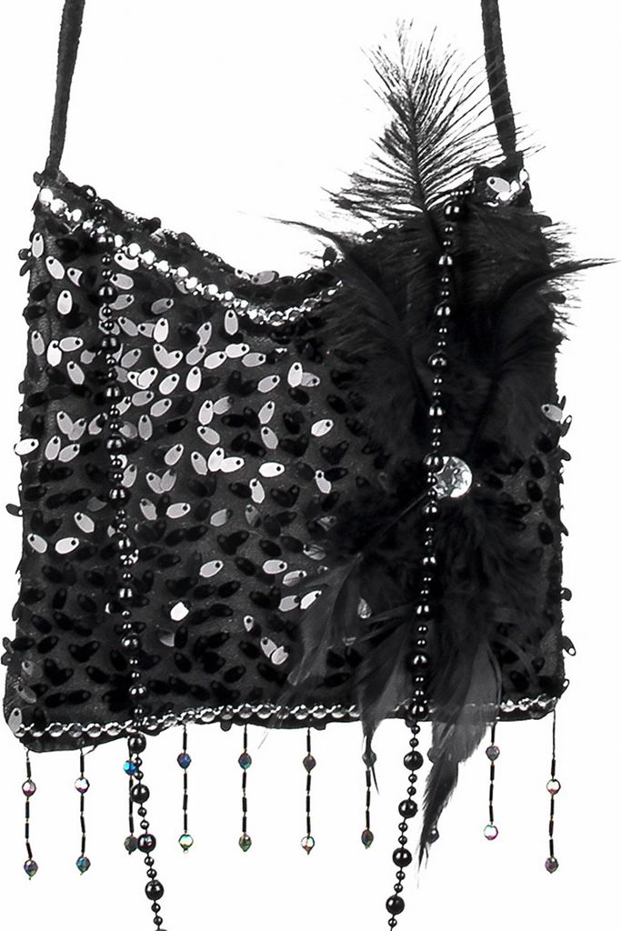 Sac à main à paillettes des années 20 - Carnaval Image du produit 
