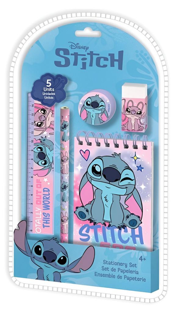 Disney Lilo & Stitch schoolset, 5-delig | Schoolspullen Productafbeelding 