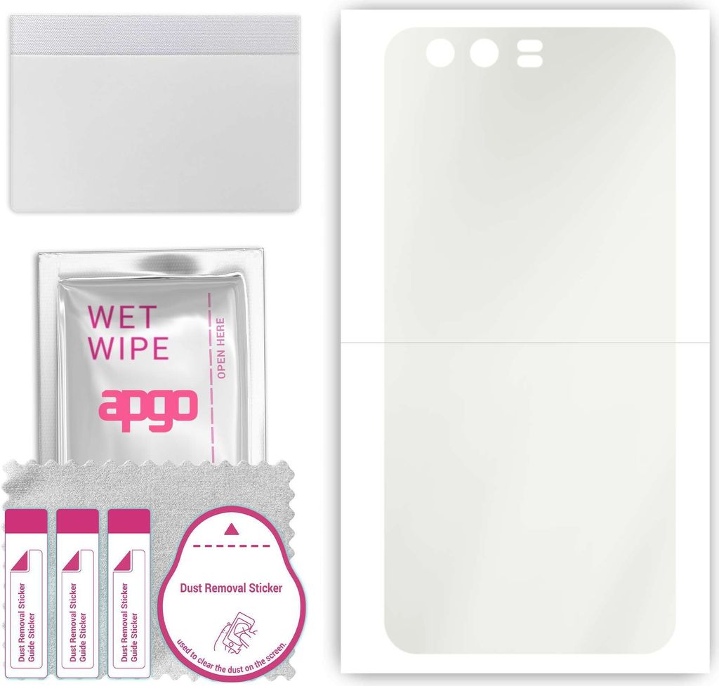 apgo Rückseite Schutzfolie, Matt, kompatibel mit Huawei P10 Plus, Hinten Hydrogel-Displayschutzfolie mit Positionierhilfe, kratzfest, einfache Mon...