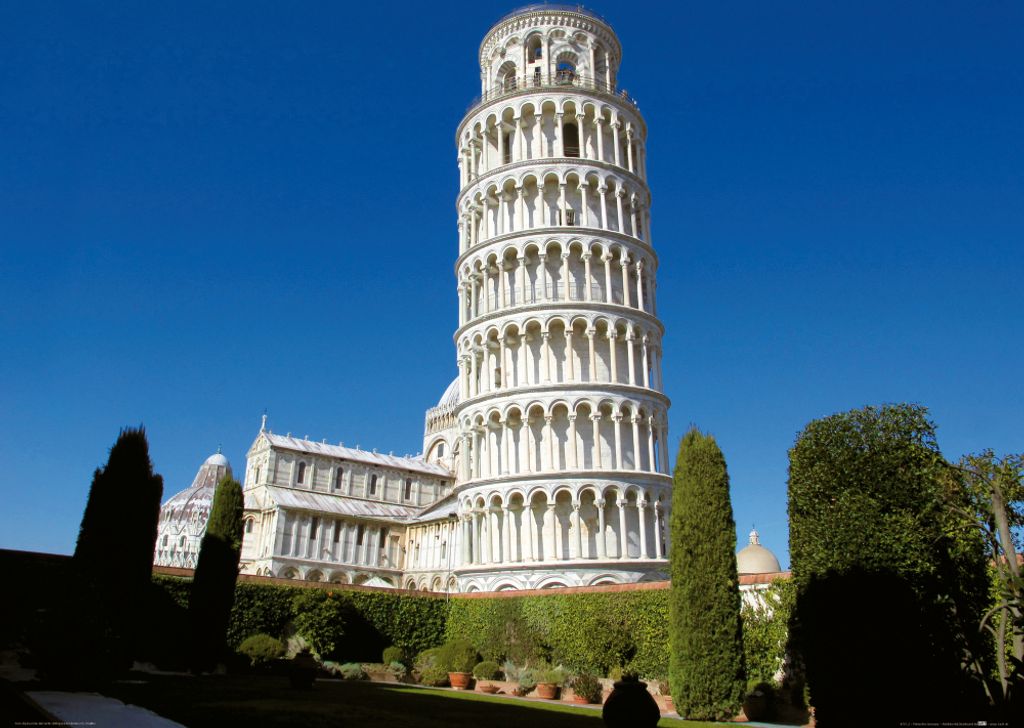 Pisa Kunstdruck Bild - Der Schiefe Turm Auf Der Piazza Dei Miracoli (60 x 80 cm)