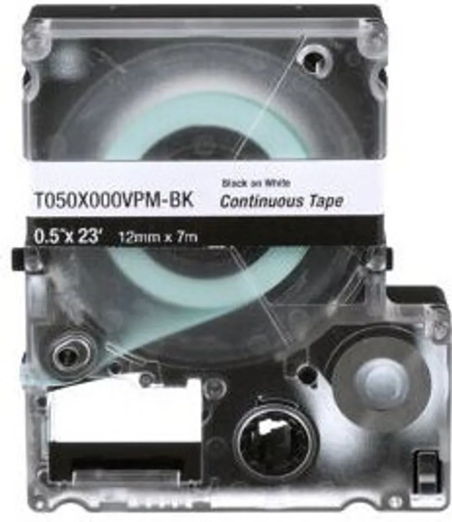 Étiquette Panduit T038X000VPM-BK Noire et Transparente pour Imprimante