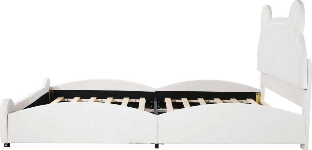 Čalúnená posteľ Krásna detská posteľ, 140 x 200 cm, tvar Obrázok produktu 