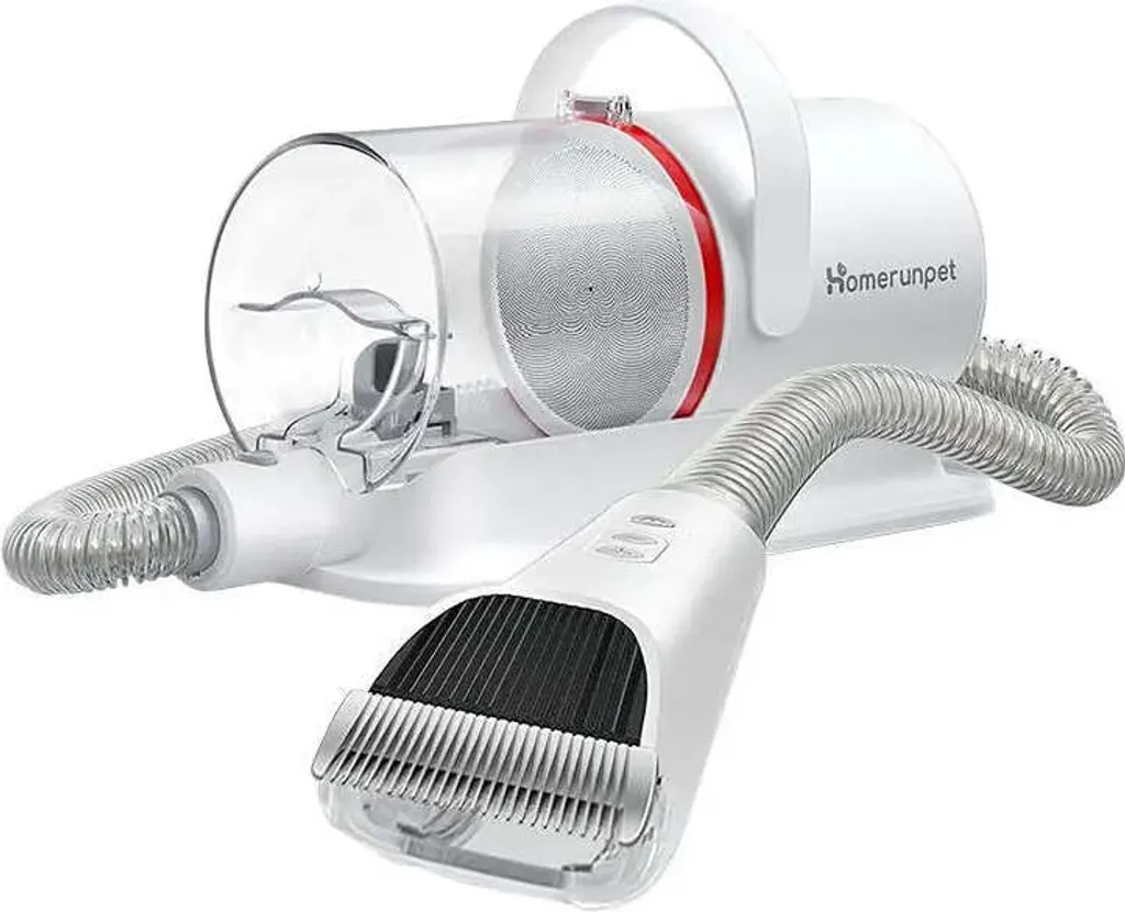 Homerunpet HC15 Aspirateur de Toilettage Chien et Chat Kit Complet 6-en-1
