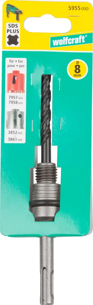 Kit adaptateur SDS-plus vers M16 pour installation de boîtiers et trépans