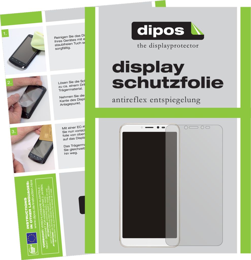5x Schutzfolie für Wiko Sunny 4 Plus Display Folie matt Displayschutzfolie