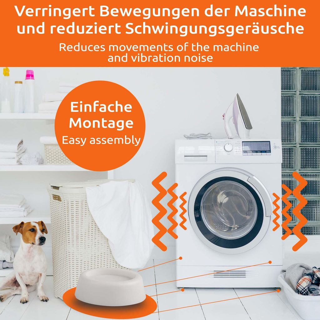 4er-Pack Schwingungsdämpfer Für Waschmaschine &am Produktbild-Vorschau 2