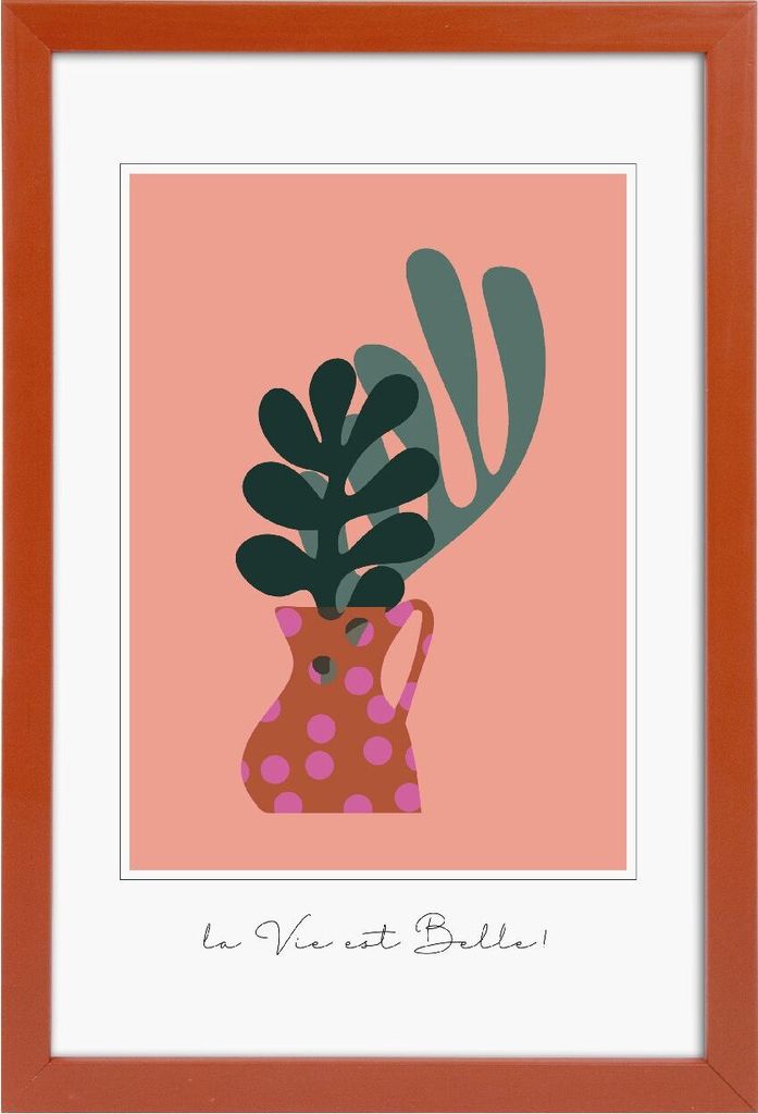 Goldbuch Holzrahmen Aura 20x30 cm Rust Echtholz mit Klarglas und MDF-Rückwand