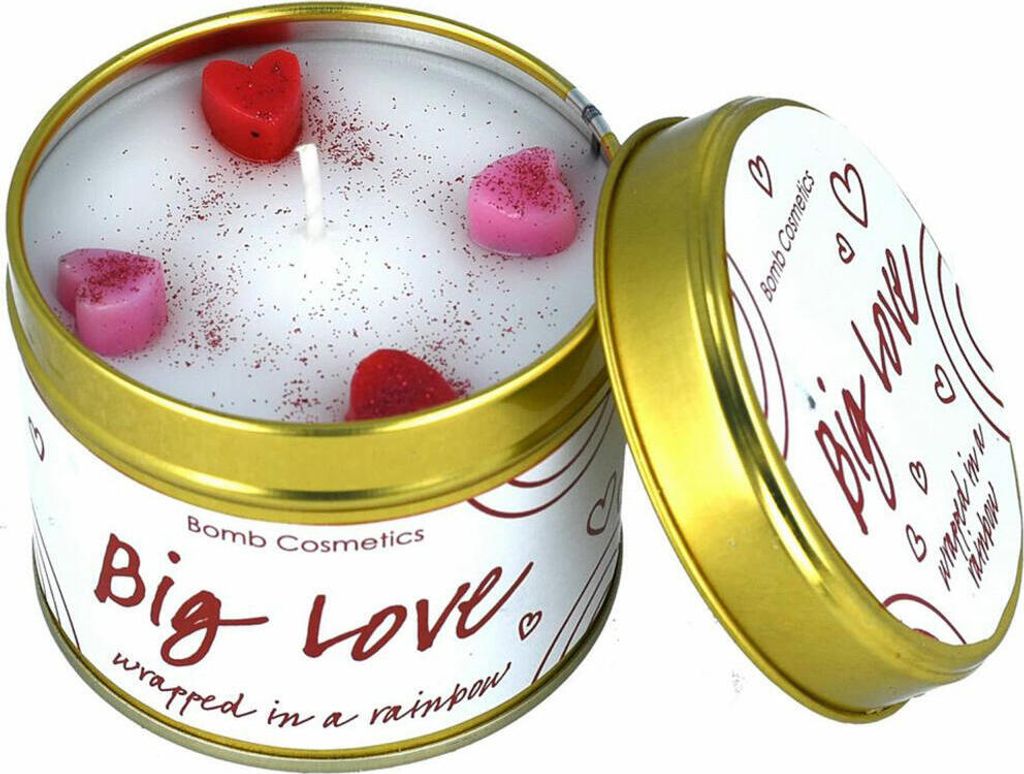 Bomb Cosmetics Duftkerze in Dose Big Love, Dosenkerze, Weiß, PBIGLOV04