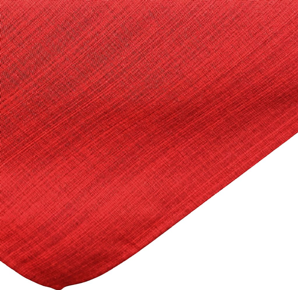 Tischdecke Outdoor Garten Balkon Mitteldecke 90x90 cm Rot meliert Tischtuch witterungsbeständig