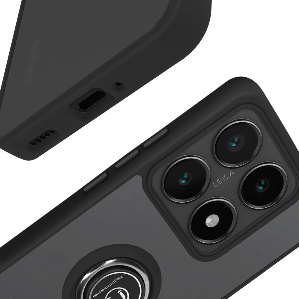 Custodia Professionale Avizar per Xiaomi 14T - Anello e Supporto - 5