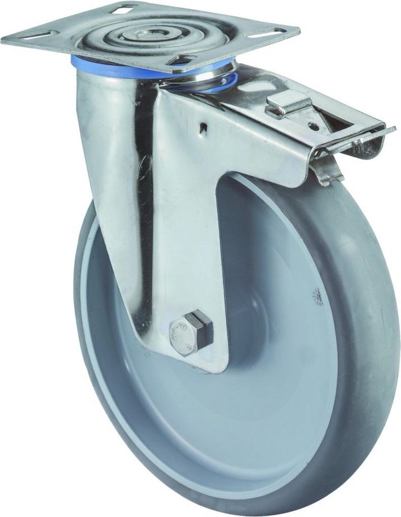 Lenkrolle 200mm H120.B43 Platt.Thermopl,ER,GL,FestH120.B43.200