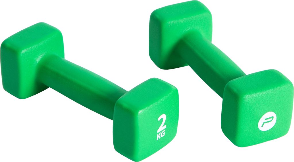 Pure2Improve set di manubri 2×2 kg in neoprene verde Immagine del prodotto 