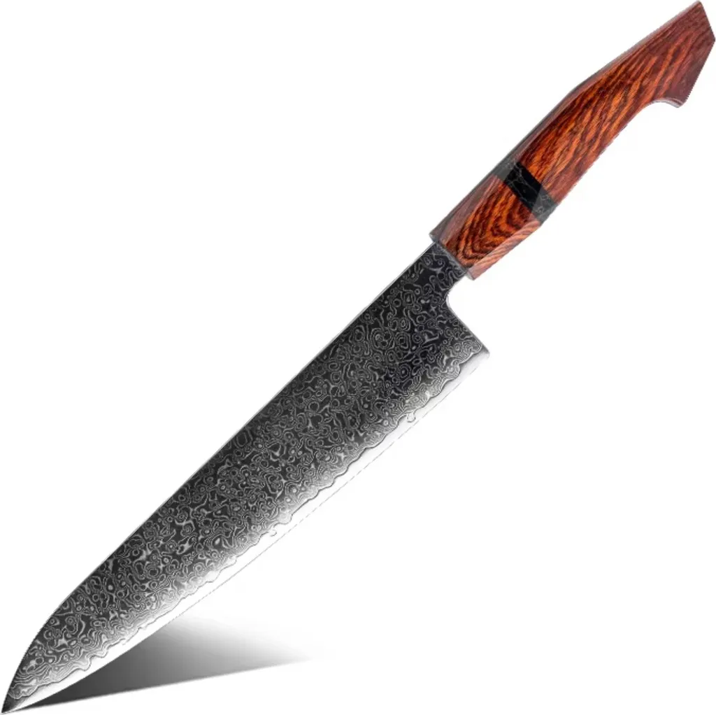 Coltello da Cucina Damascato Kikaru Big Chef - Affilato e Resistente KP35081