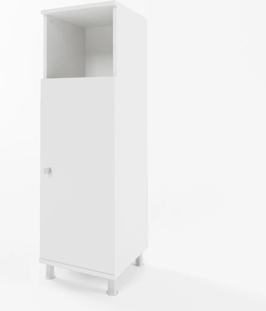 Meuble d'Appoint pour Salle de Bain Vicco Fynn Blanc 30x95cm Pratique