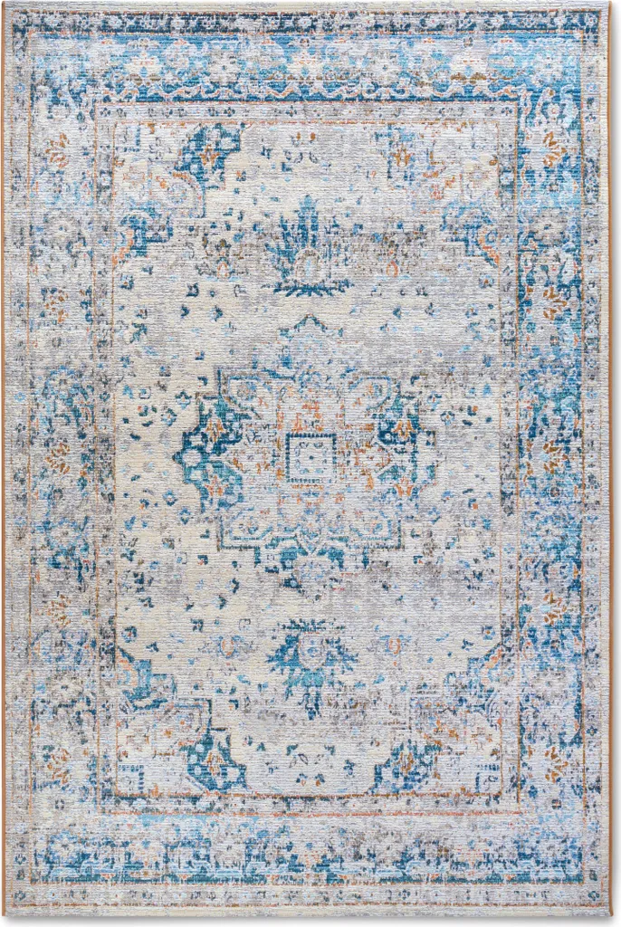 Tapis de Terrasse et Salon Villeroy & Boch Rene Design Creme Bleu 1767