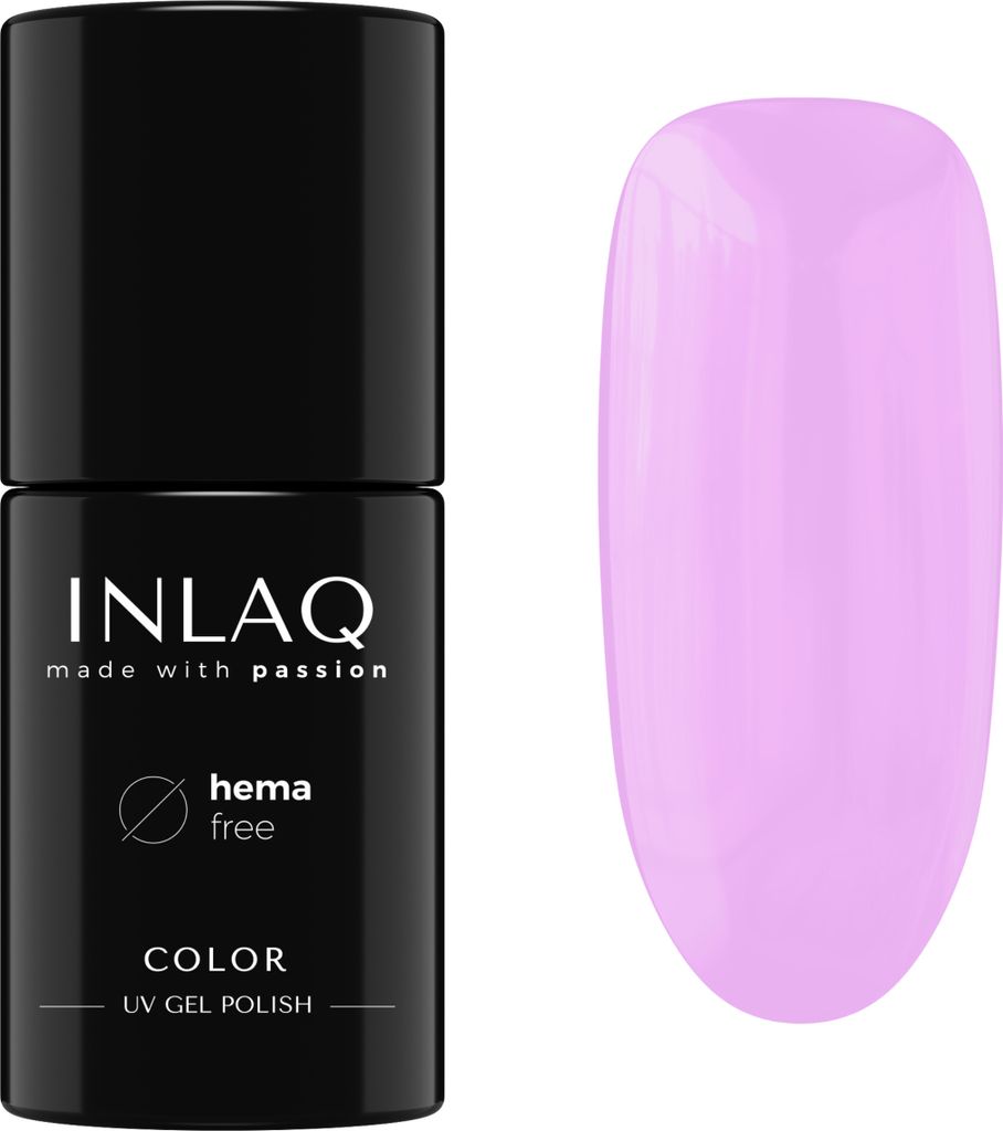 INLAQ HEMA Free UV Nagellack 6 ml - Gel Nail Polish frei von HEMA - Pastelove Kollektion, Farbe Lavender Light