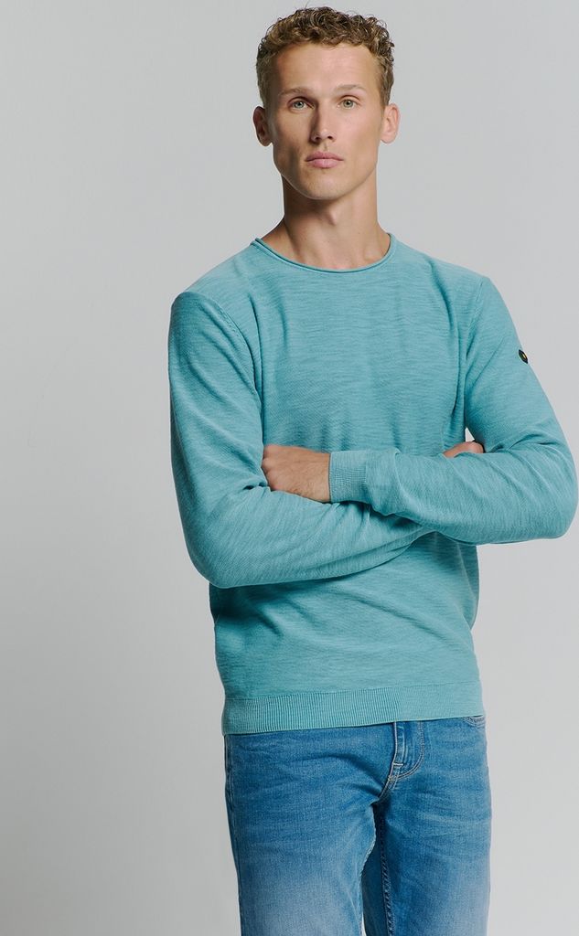 Pullover Crewneck Garment Dyed + Stone Washed