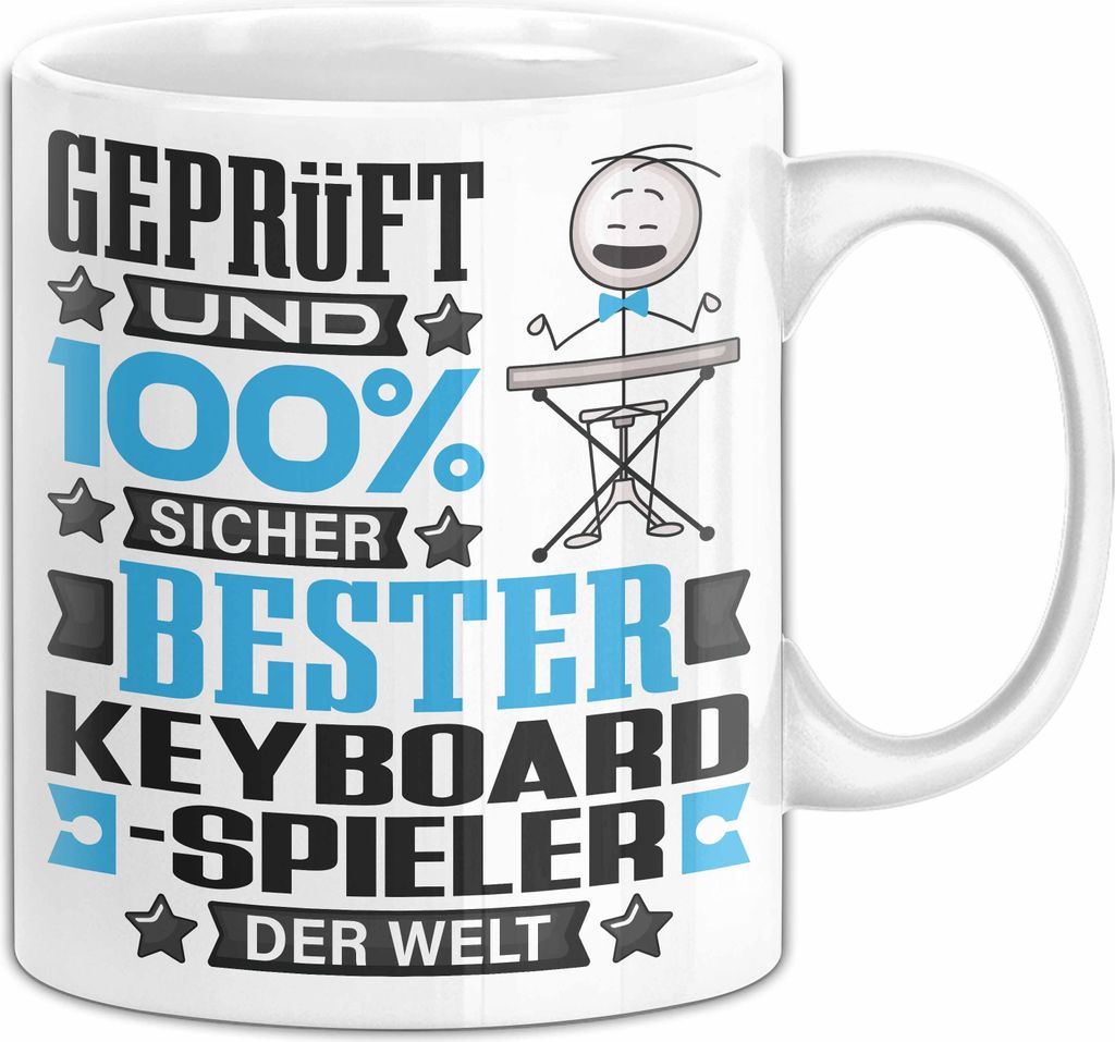 Keyboard-Spieler Geschenk Lustiger Spruch für Keyboard-Spieler Geschenkidee Bester Keyboard-Spieler Der Welt (Weiß)