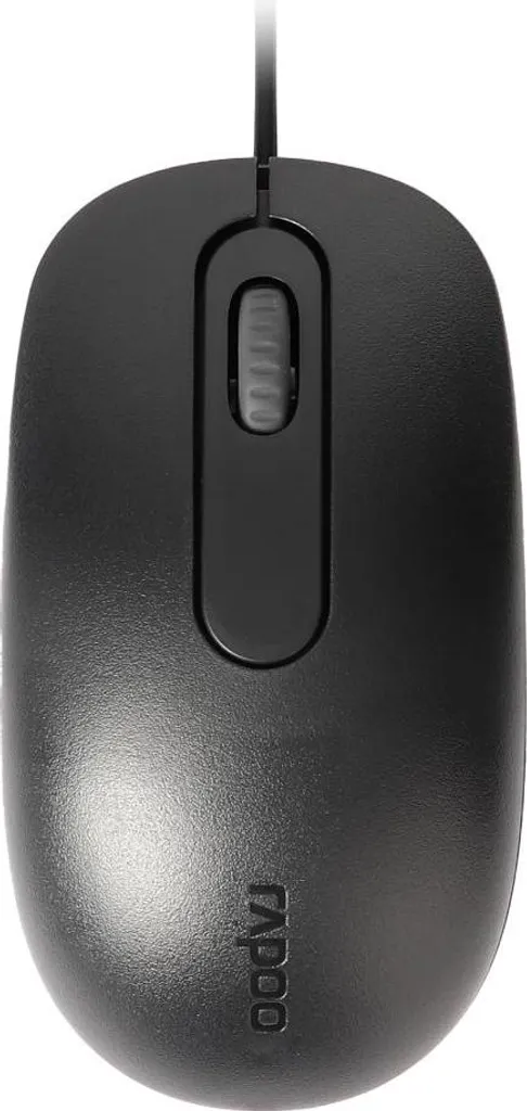 Souris de Bureau USB Optique Rapoo N200 Noire pour Ordinateur Portable PC