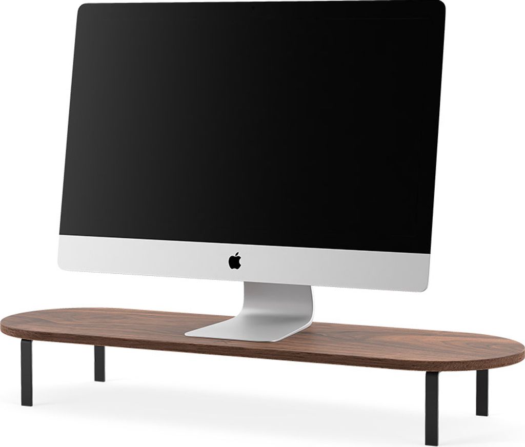 Woodcessories - Monitor Stand Single (Walnult/Schwarz)
