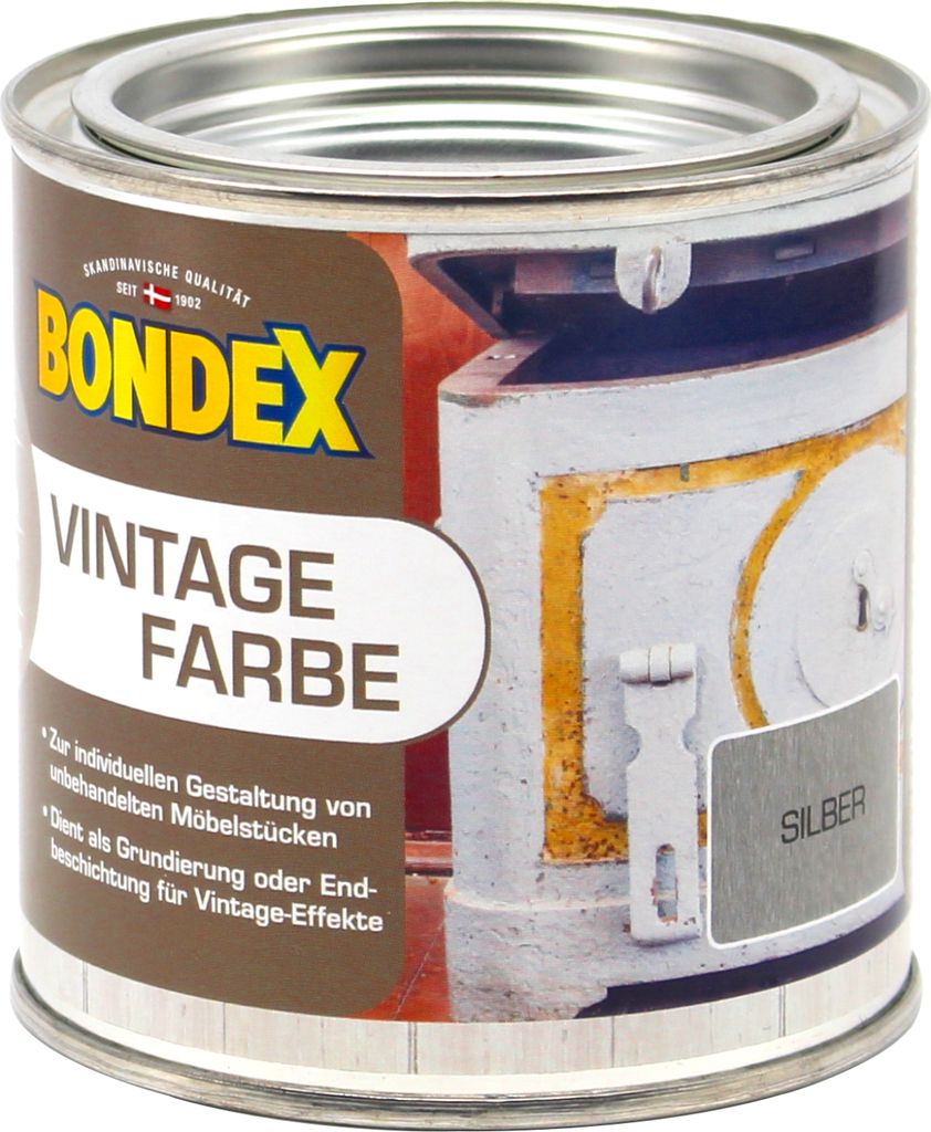 Bondex Vintage-Holzfarbe silber 375 ml Produktbild 