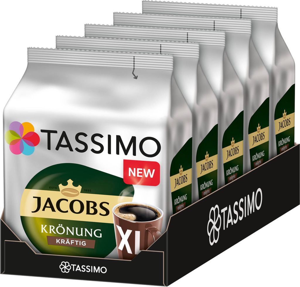TASSIMO Kapseln Jacobs Krönung Kräftig XL T Discs 5x16 Produktbild 1